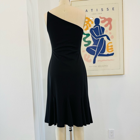 Vintage 90’s Laundry By Shelli Segal One-Shoulder Dress - Picture 9 of 14